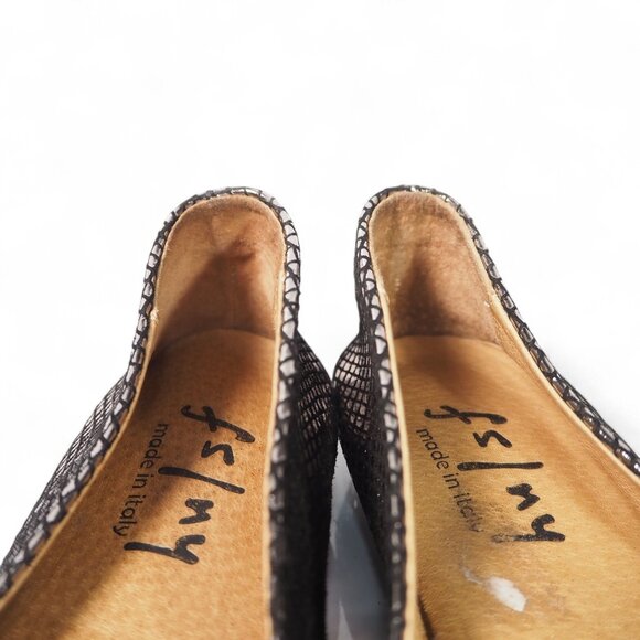 French Sole FS/NY Zeppa Metallic Low Wedge Ballet Flats Women's 8.5 Silver - Picture 11 of 11